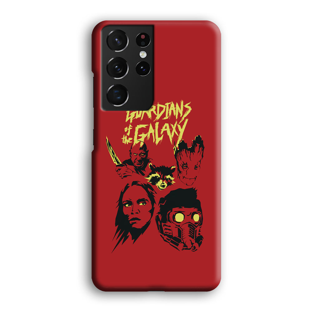 Guardians of The Galaxy Five Silhouette Samsung Galaxy S21 Ultra Case