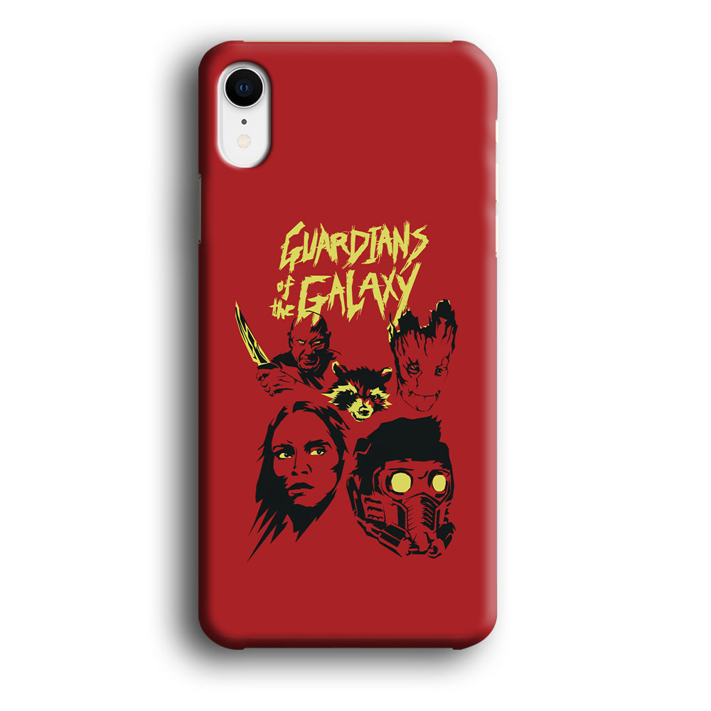 Guardians of The Galaxy Five Silhouette iPhone XR Case