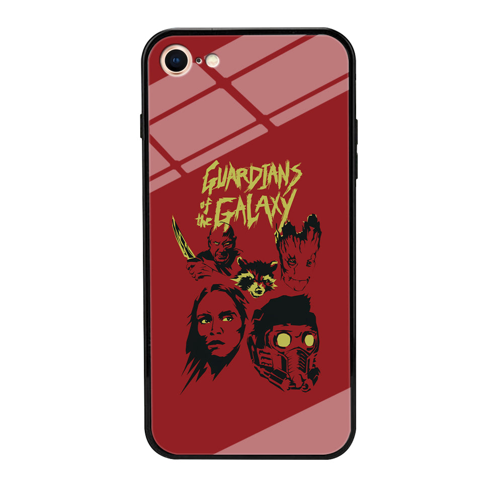 Guardians of The Galaxy Five Silhouette iPhone 8 Case