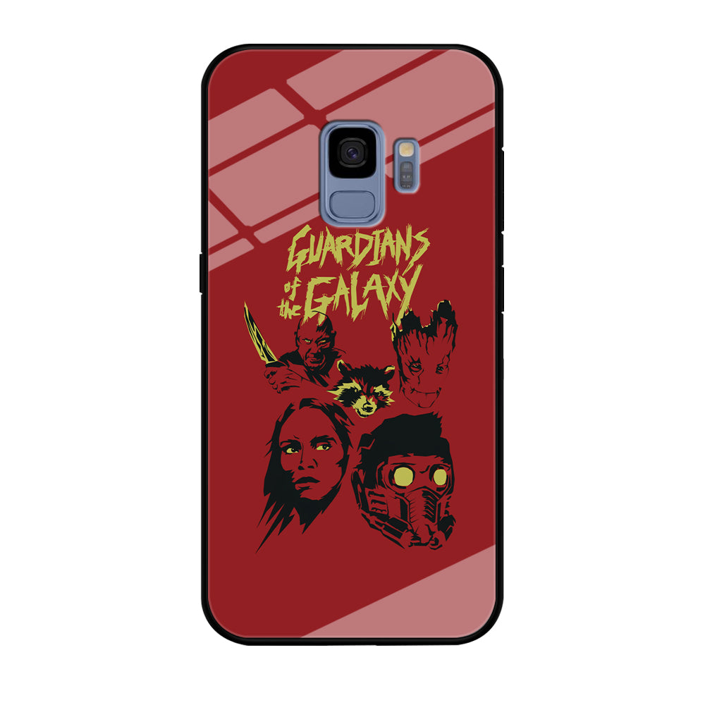 Guardians of The Galaxy Five Silhouette Samsung Galaxy S9 Case