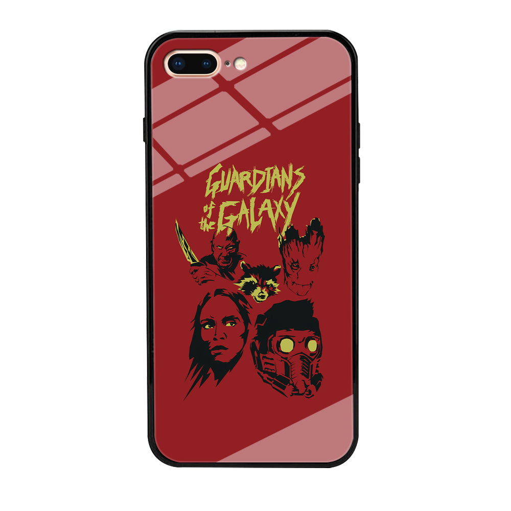 Guardians of The Galaxy Five Silhouette iPhone 8 Plus Case