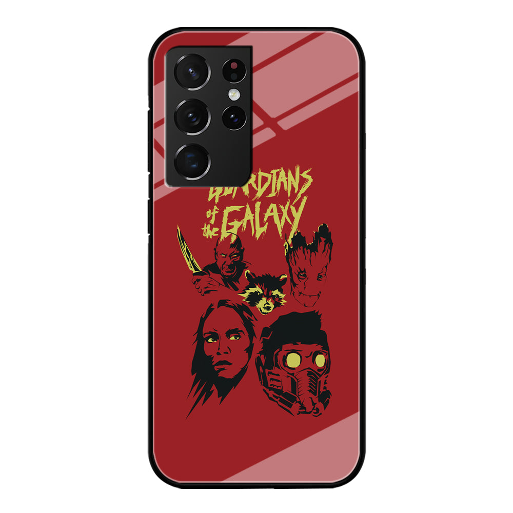 Guardians of The Galaxy Five Silhouette Samsung Galaxy S21 Ultra Case