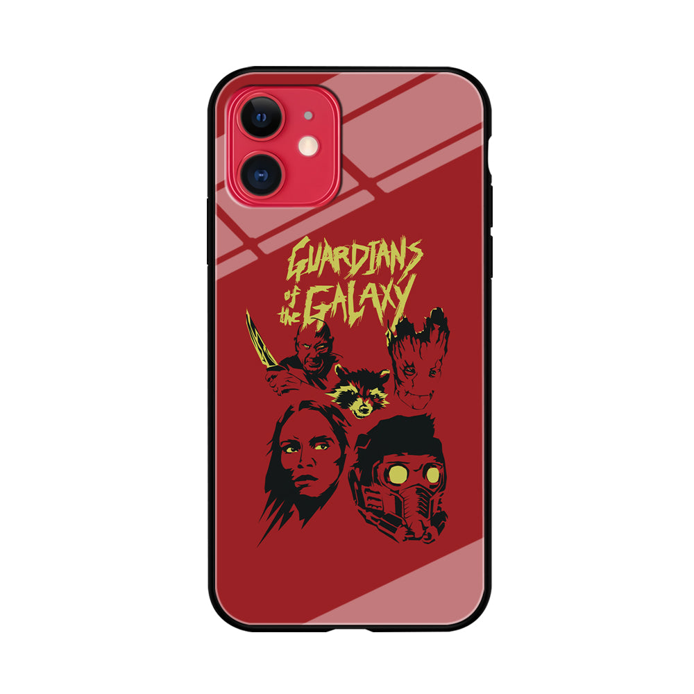 Guardians of The Galaxy Five Silhouette iPhone 11 Case
