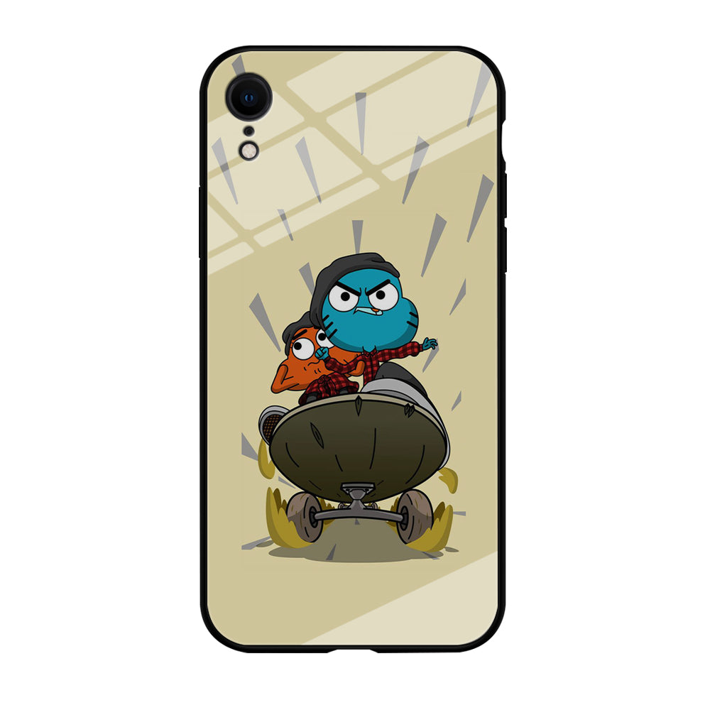 umall And Darwin Playing Skate iPhone XR Case