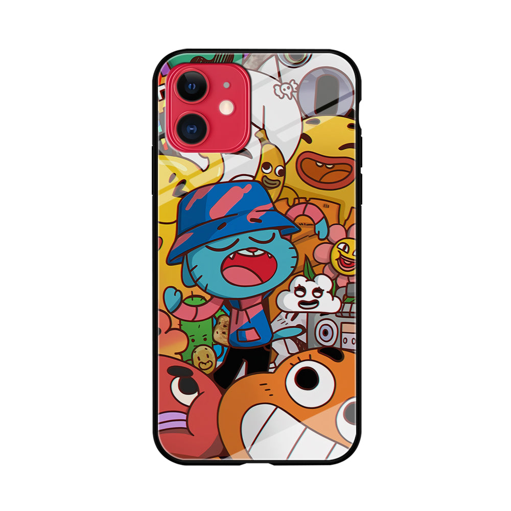 Gumball and Friends iPhone 11 Case Tempered Glass Case