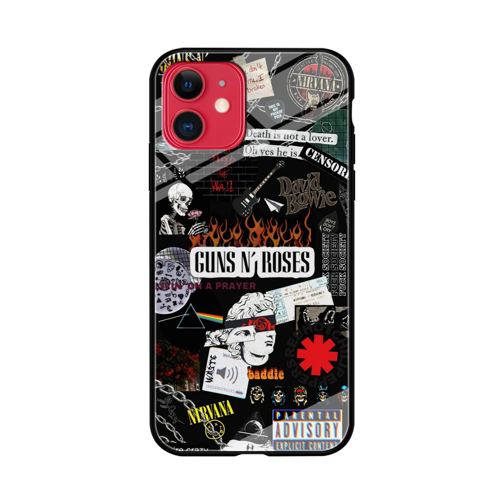 Guns N Roses and Friends Signature iPhone 11 Case Tempered Glass Case