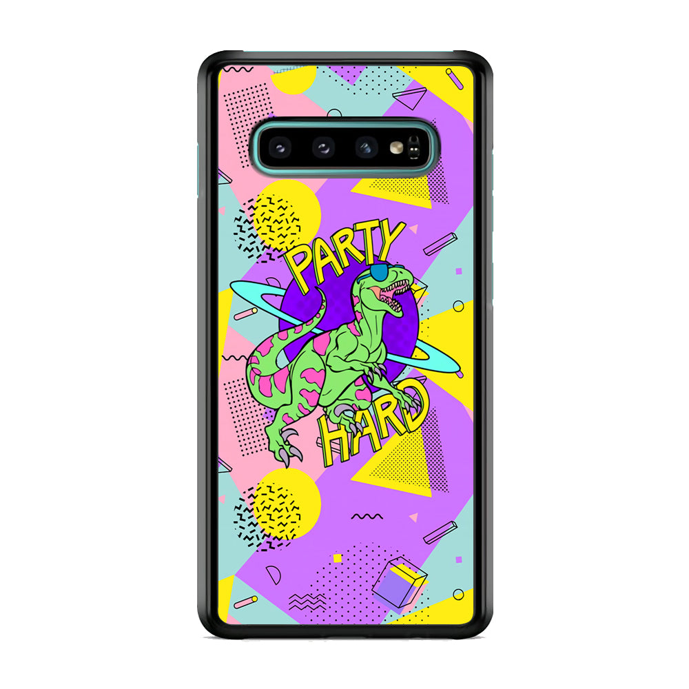 Hard Party with Dinosaur Samsung Galaxy S10 Case