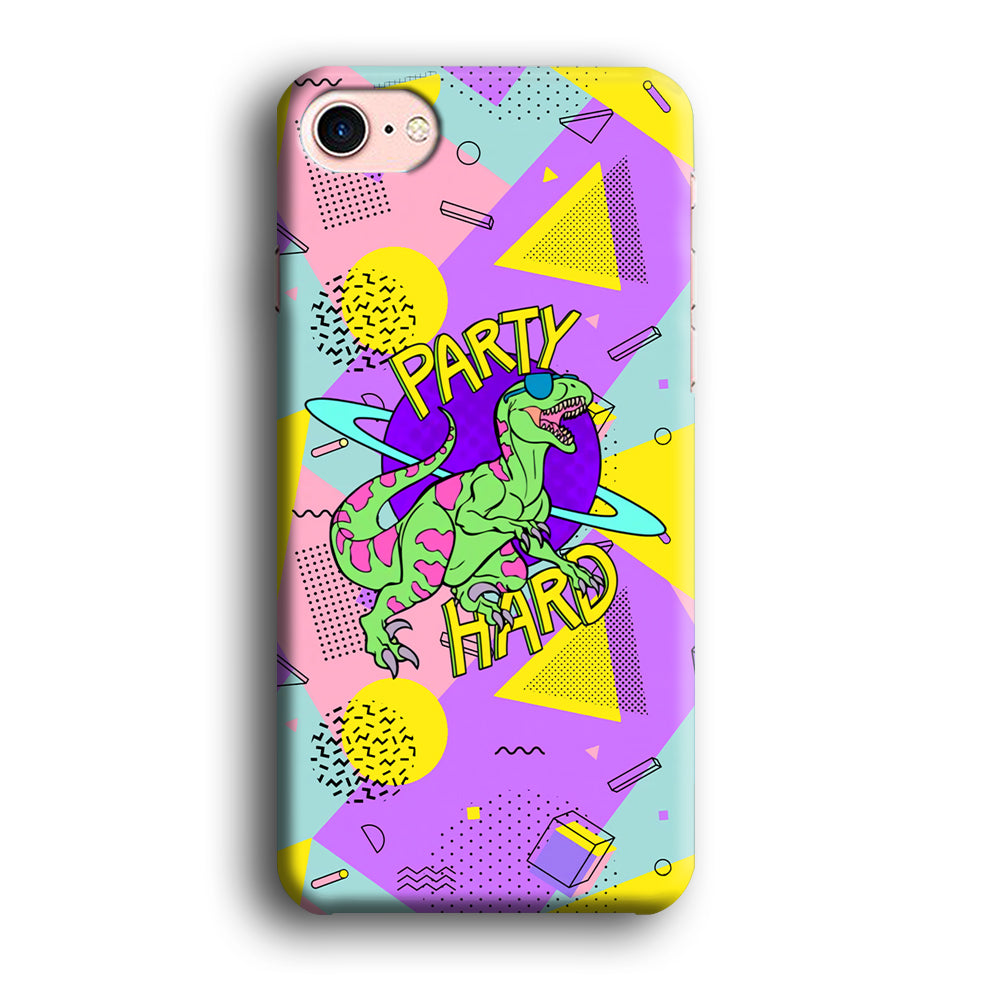 Hard Party with Dinosaur iPhone 8 Case