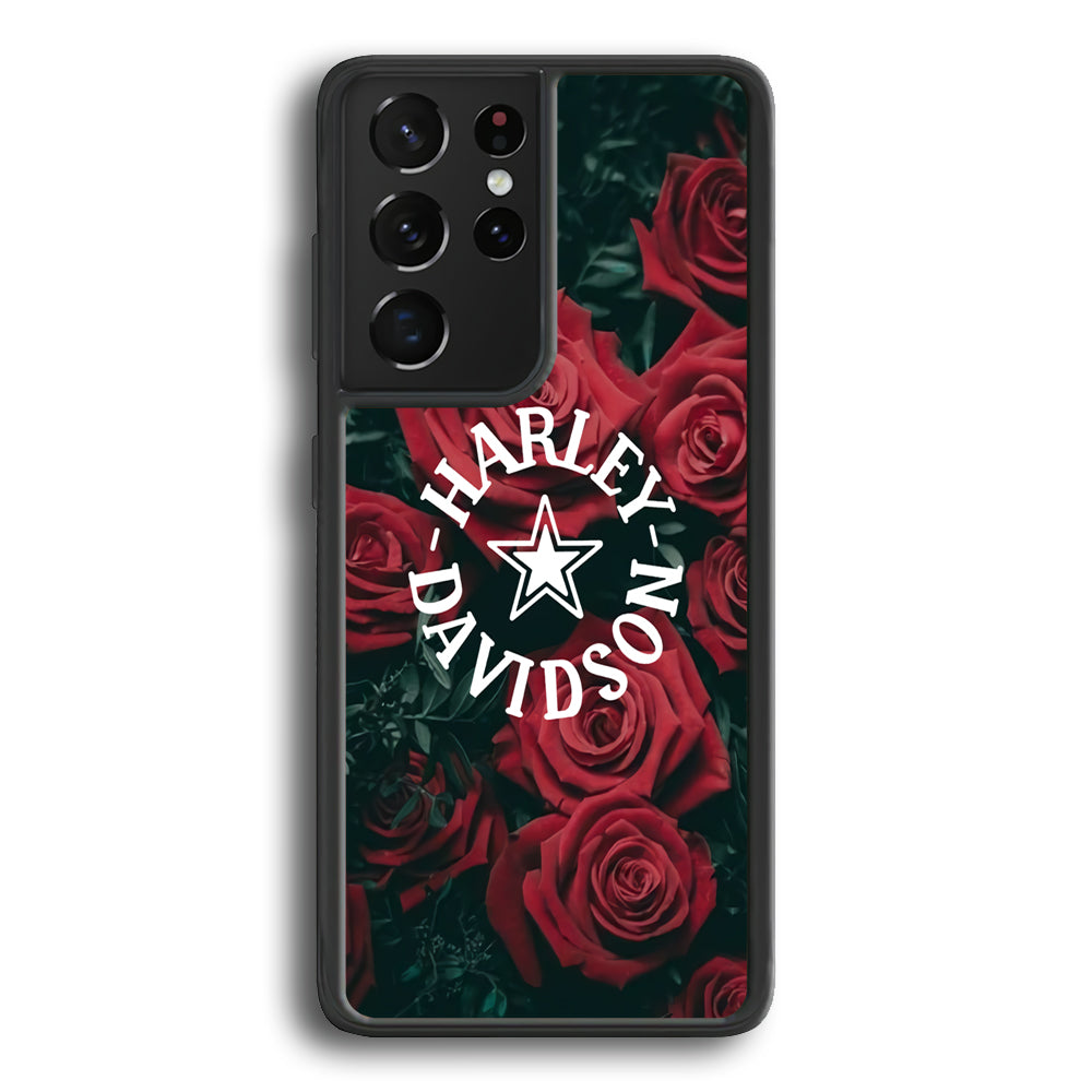 Harley Davidson Rose Views Samsung Galaxy S21 Ultra Case - Carneyforia