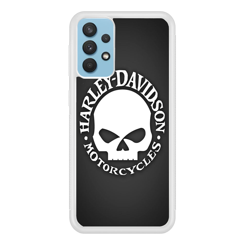 Harley Davidson Skull Grey Samsung Galaxy A32 Case