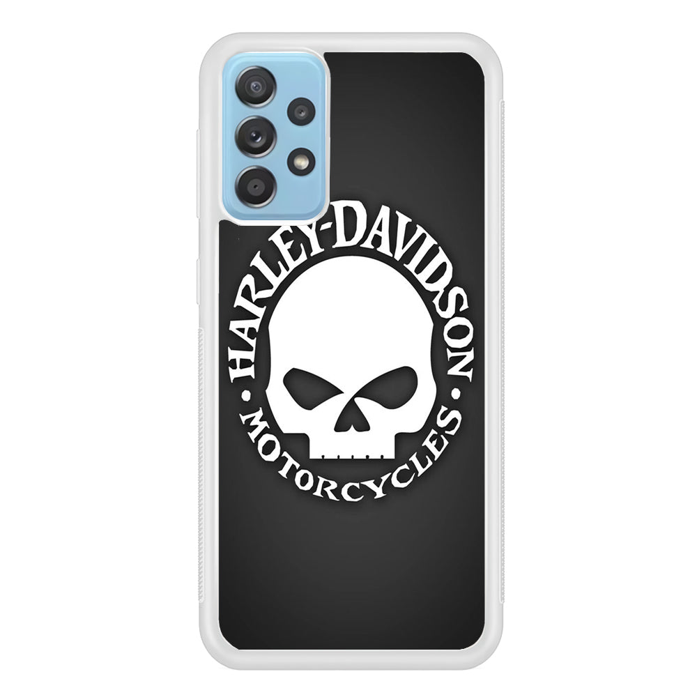 Harley Davidson Skull Grey Samsung Galaxy A52 Case