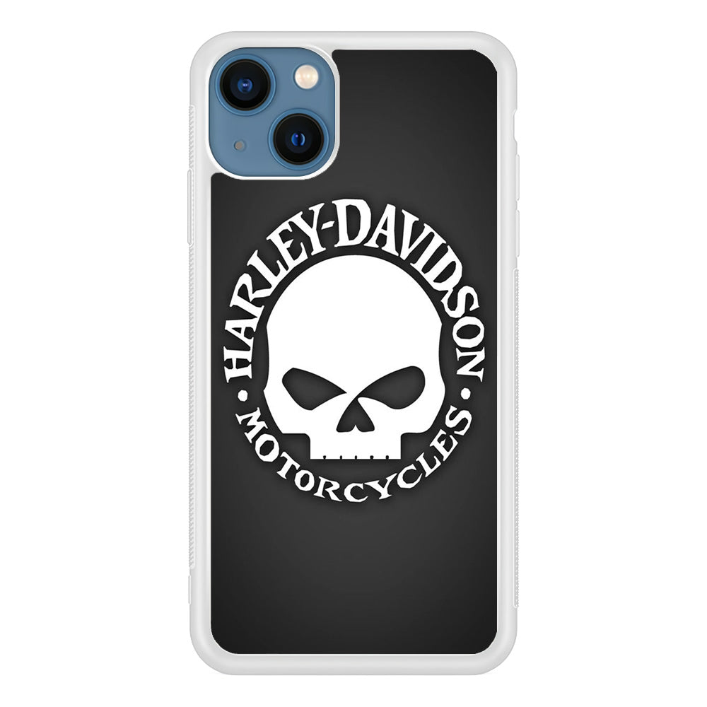 Harley Davidson Skull Grey iPhone 13 Case