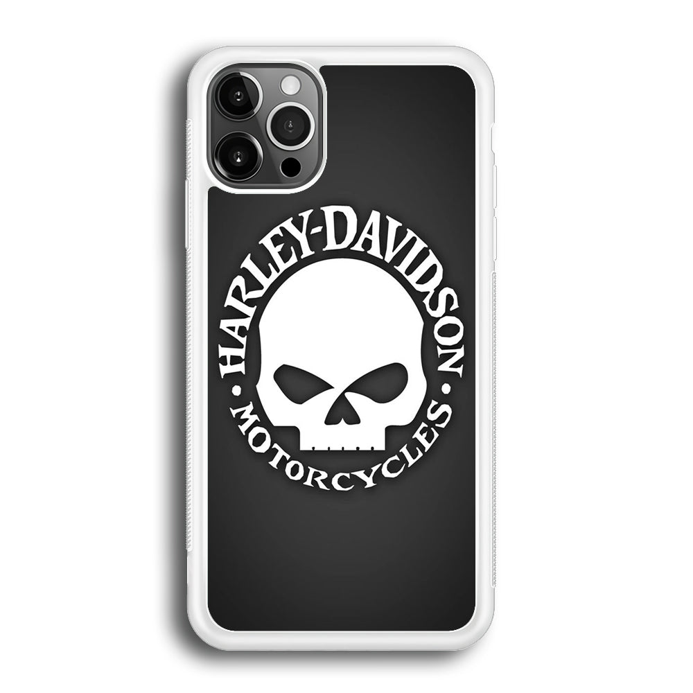 Harley Davidson Skull Grey iPhone 12 Pro Case