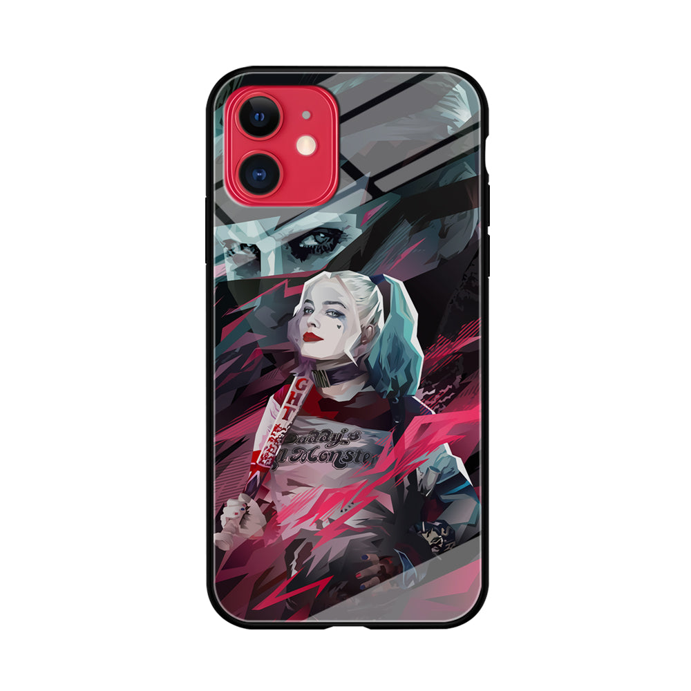 Harley Quinn Daddy's Monsters iPhone 11 Case Tempered Glass Case