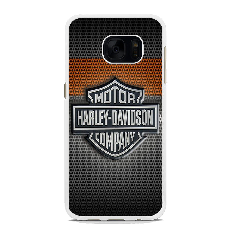 Harley Davidson Grey Samsung Galaxy S7 Edge Case