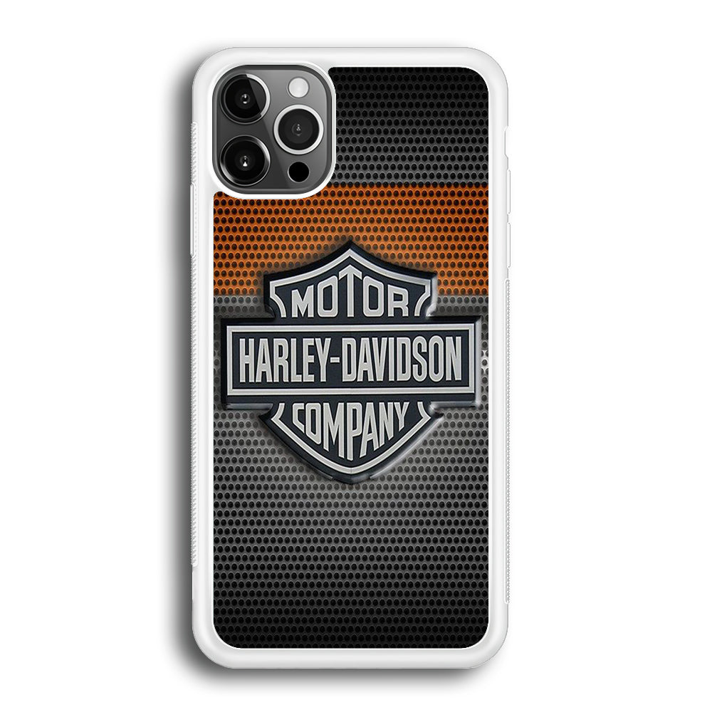 Harley Davidson Grey iPhone 12 Pro Case