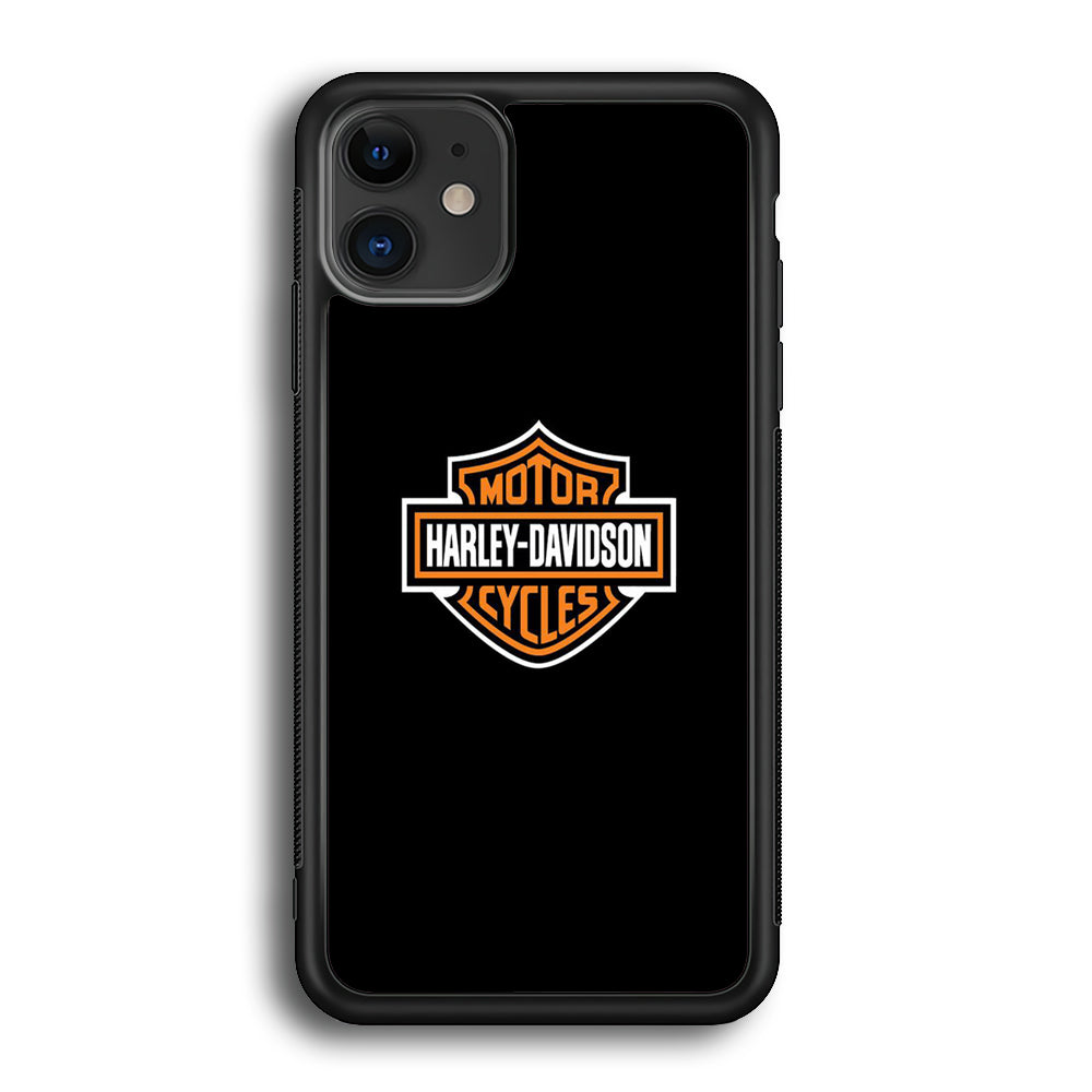 Harley Davidson Logo Black iPhone 12 Case