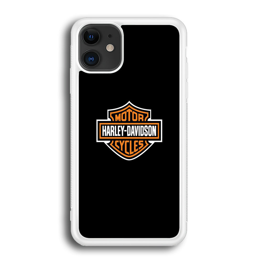 Harley Davidson Logo Black iPhone 12 Case