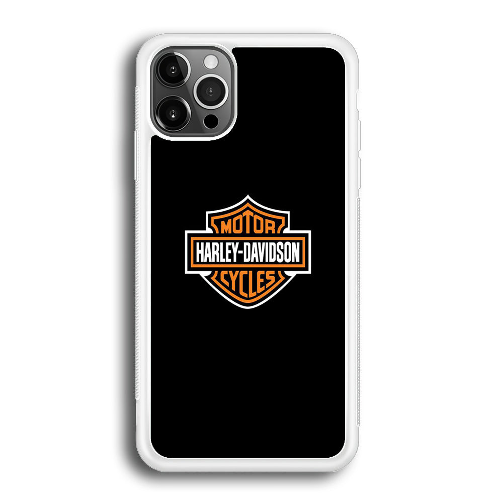 Harley Davidson Logo Black iPhone 12 Pro Case