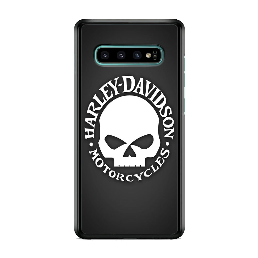 Harley Davidson Skull Grey Samsung Galaxy S10 Case