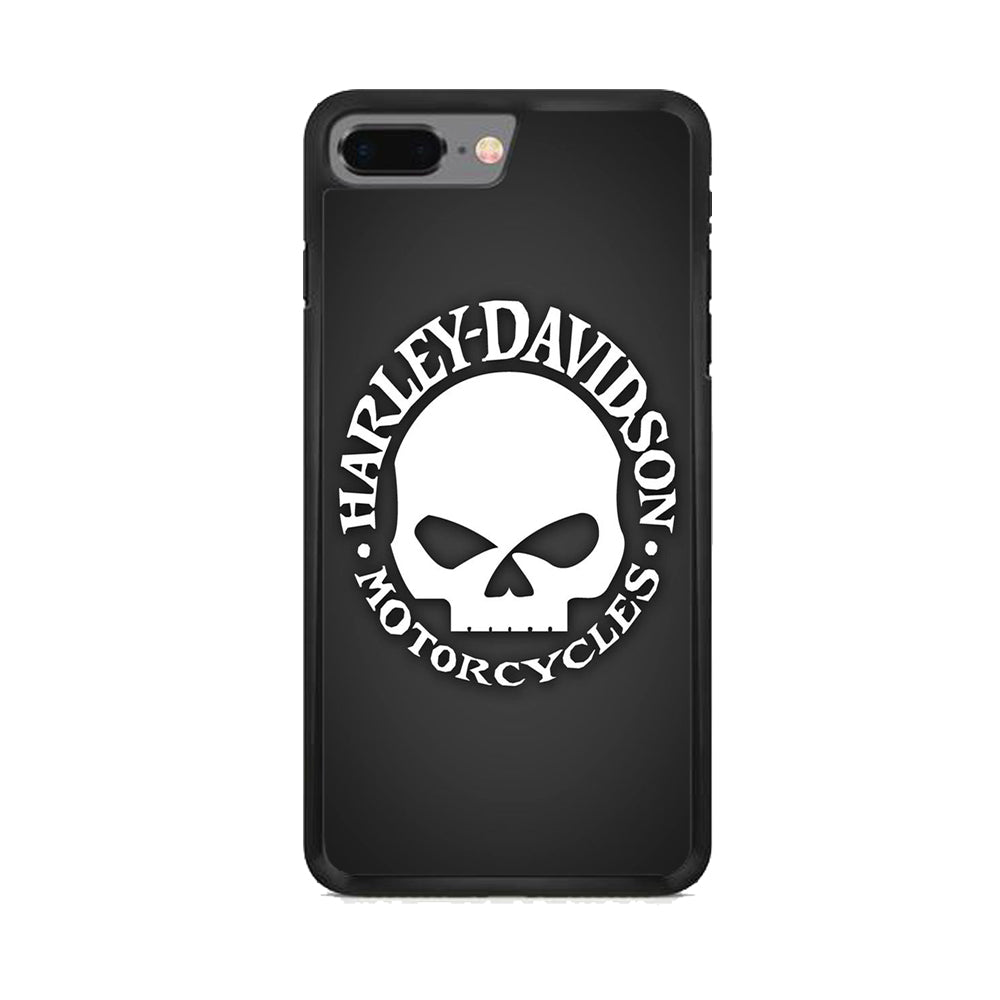 Harley Davidson Skull Grey iPhone 8 Plus Case