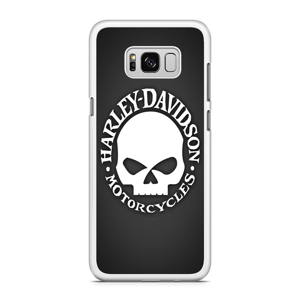Harley Davidson Skull Grey Samsung Galaxy S8 Case