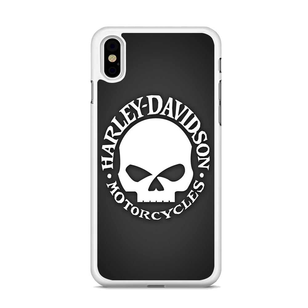 Harley Davidson Skull Grey iPhone X Case