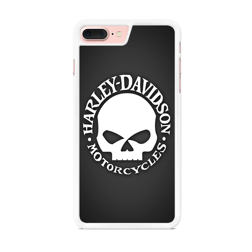 Harley Davidson Skull Grey iPhone 8 Plus Case
