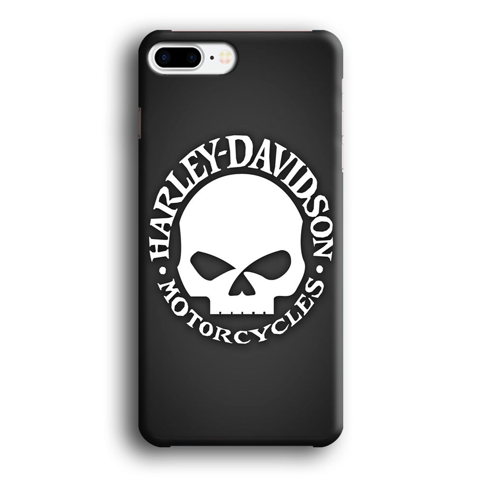 Harley Davidson Skull Grey iPhone 8 Plus Case