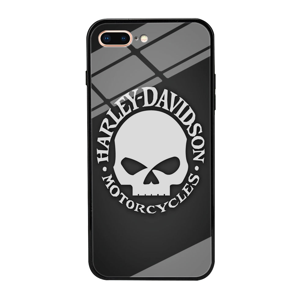 Harley Davidson Skull Grey iPhone 8 Plus Case