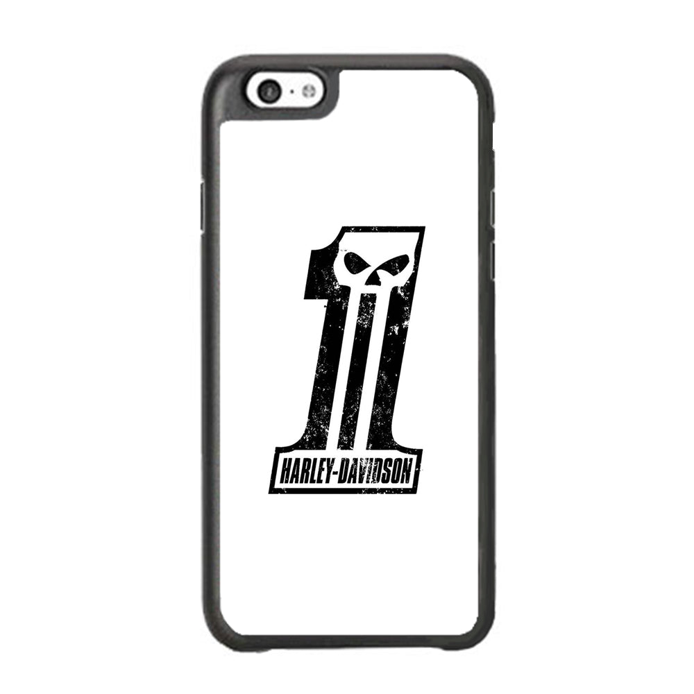 Harley Davidson White Number Skull iPhone 6 Plus | 6s Plus Case