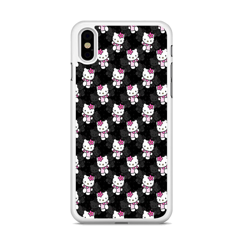 Hello Kitty Black Bland Winter iPhone X Case