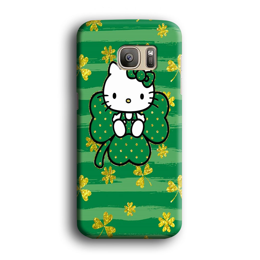 Hello Kitty Clover Green Samsung Galaxy S7 Edge Case