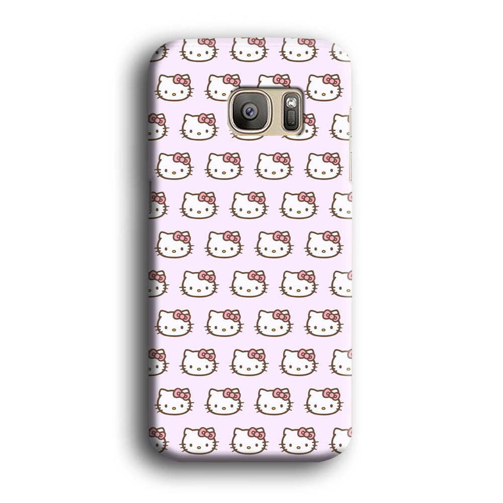 Hello Kitty Doodle Character Samsung Galaxy S7 Edge Case