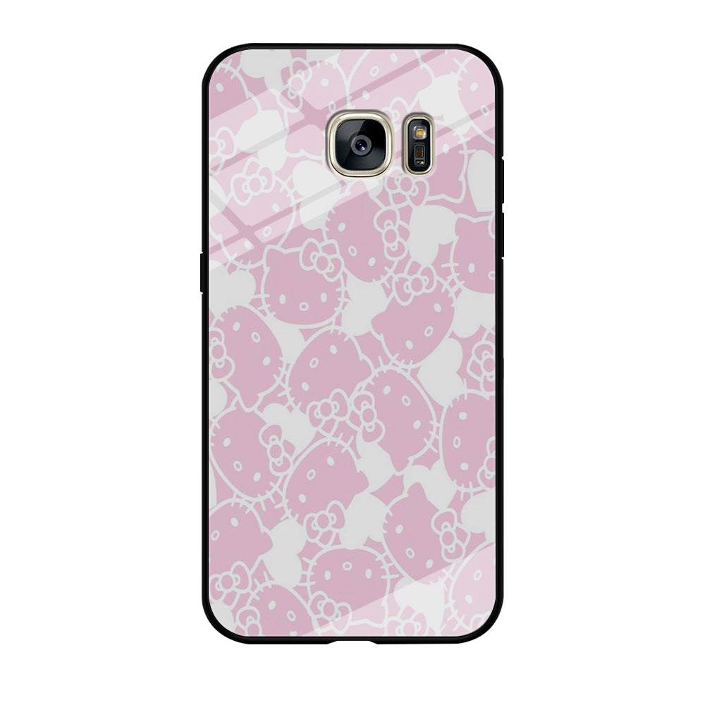 Hello Kitty Pink White Samsung Galaxy S7 Edge Case