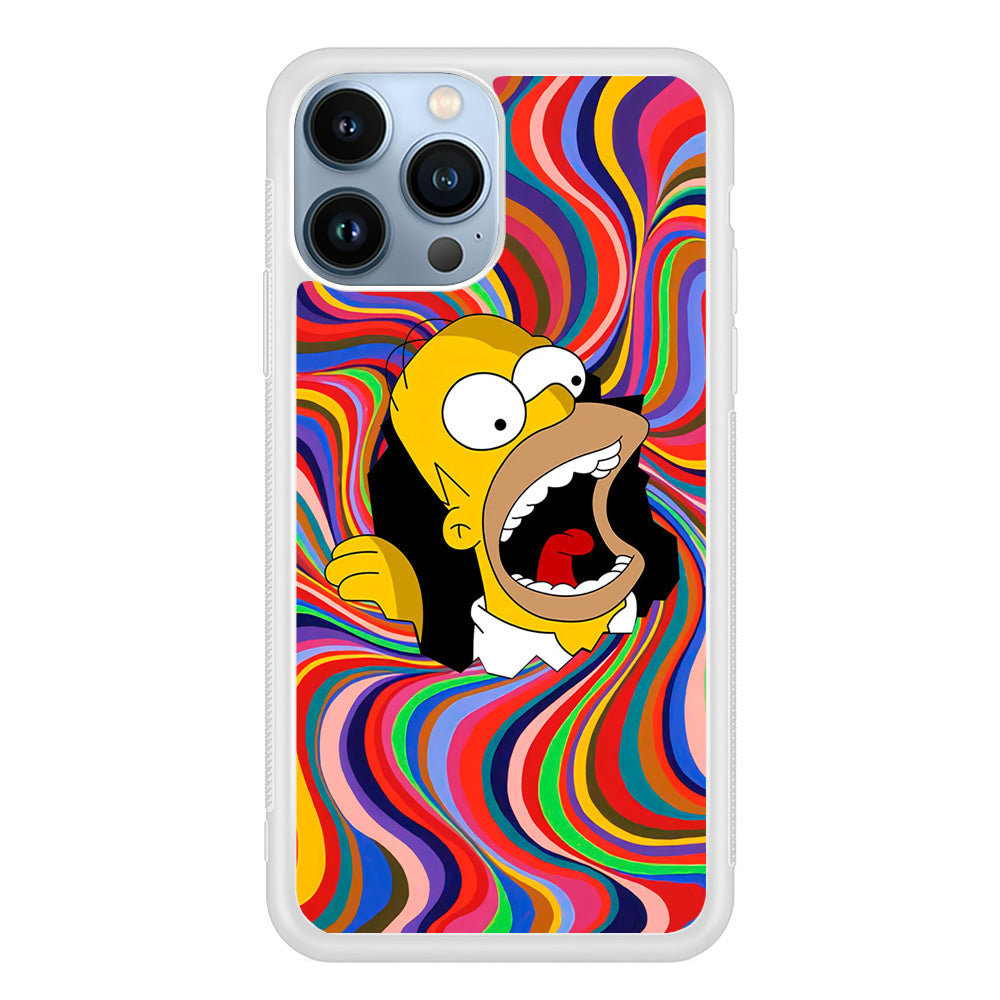 Homer Simpson Screaming Forward iPhone 13 Pro Max Case