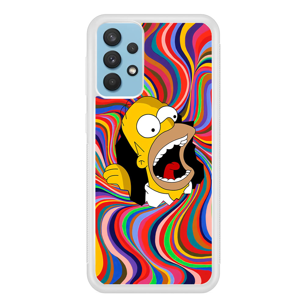 Homer Simpson Screaming Forward Samsung Galaxy A32 Case