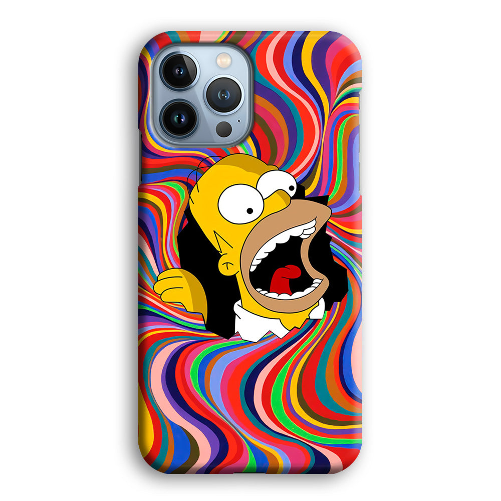 Homer Simpson Screaming Forward iPhone 13 Pro Max Case