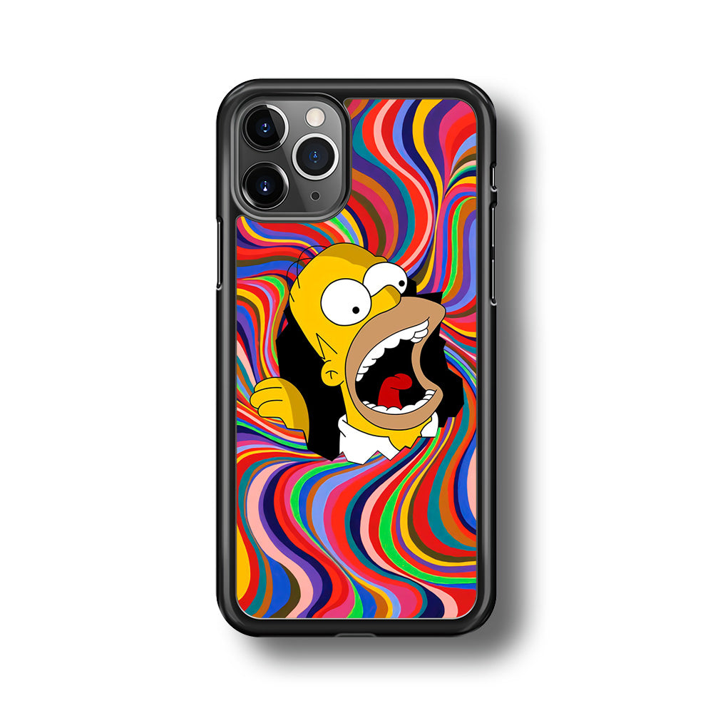 Homer Simpson Screaming Forward iPhone 11 Pro Max Case