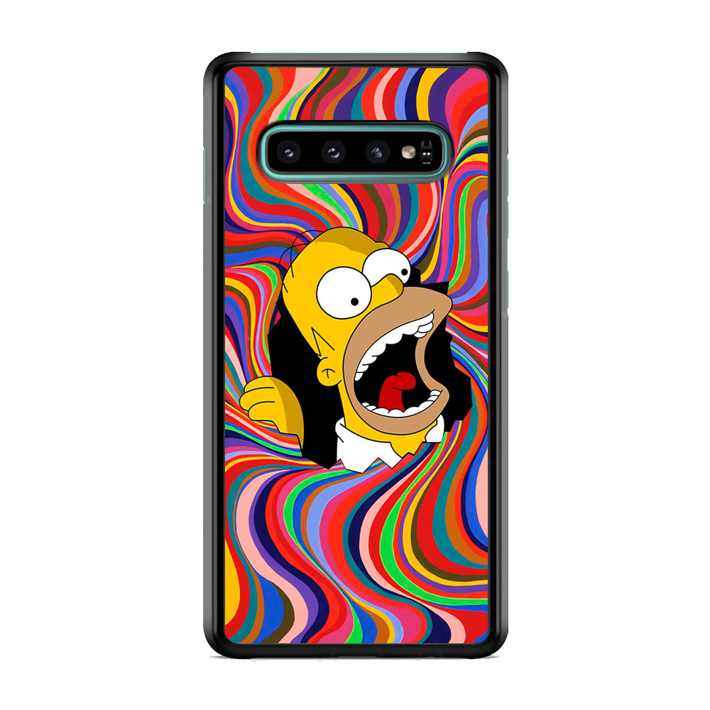 Homer Simpson Screaming Forward Samsung Galaxy S10 Case