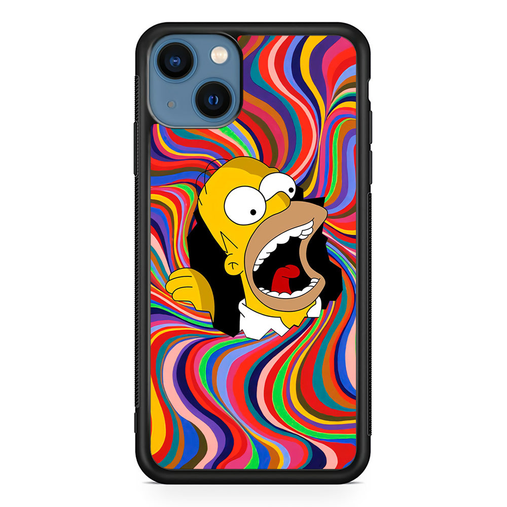 Homer Simpson Screaming Forward iPhone 13 Case