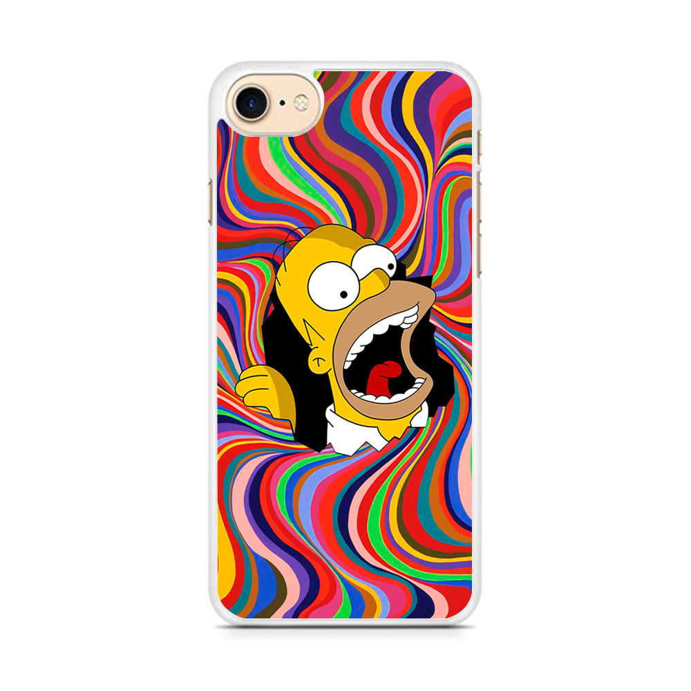 Homer Simpson Screaming Forward iPhone 8 Case