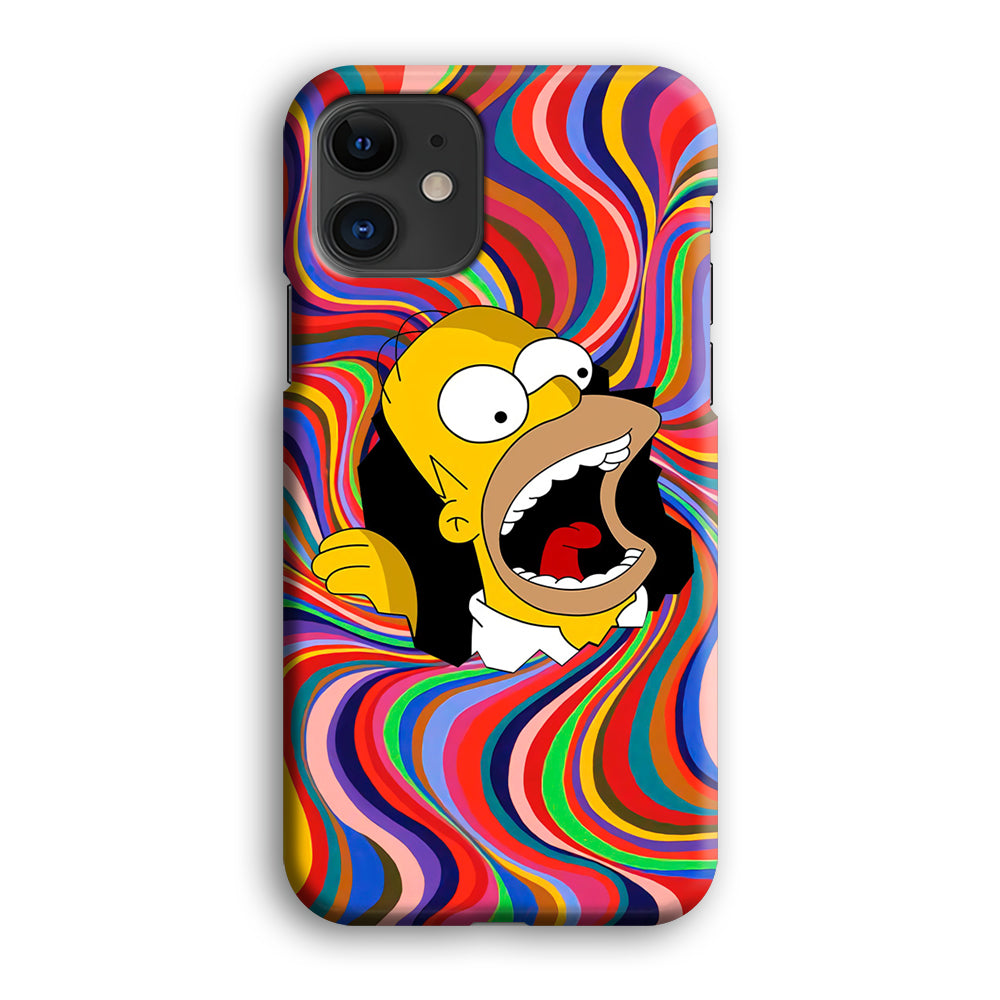 Homer Simpson Screaming Forward iPhone 12 Case