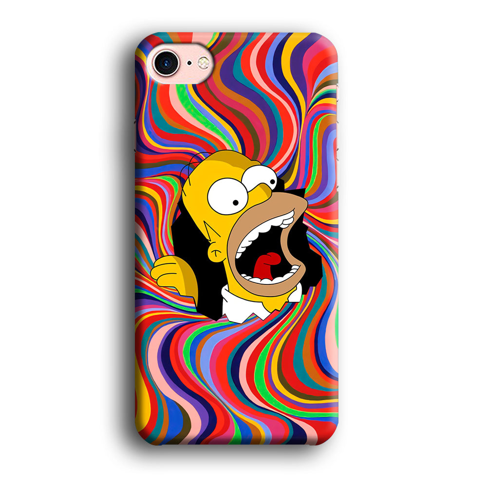 Homer Simpson Screaming Forward iPhone 8 Case