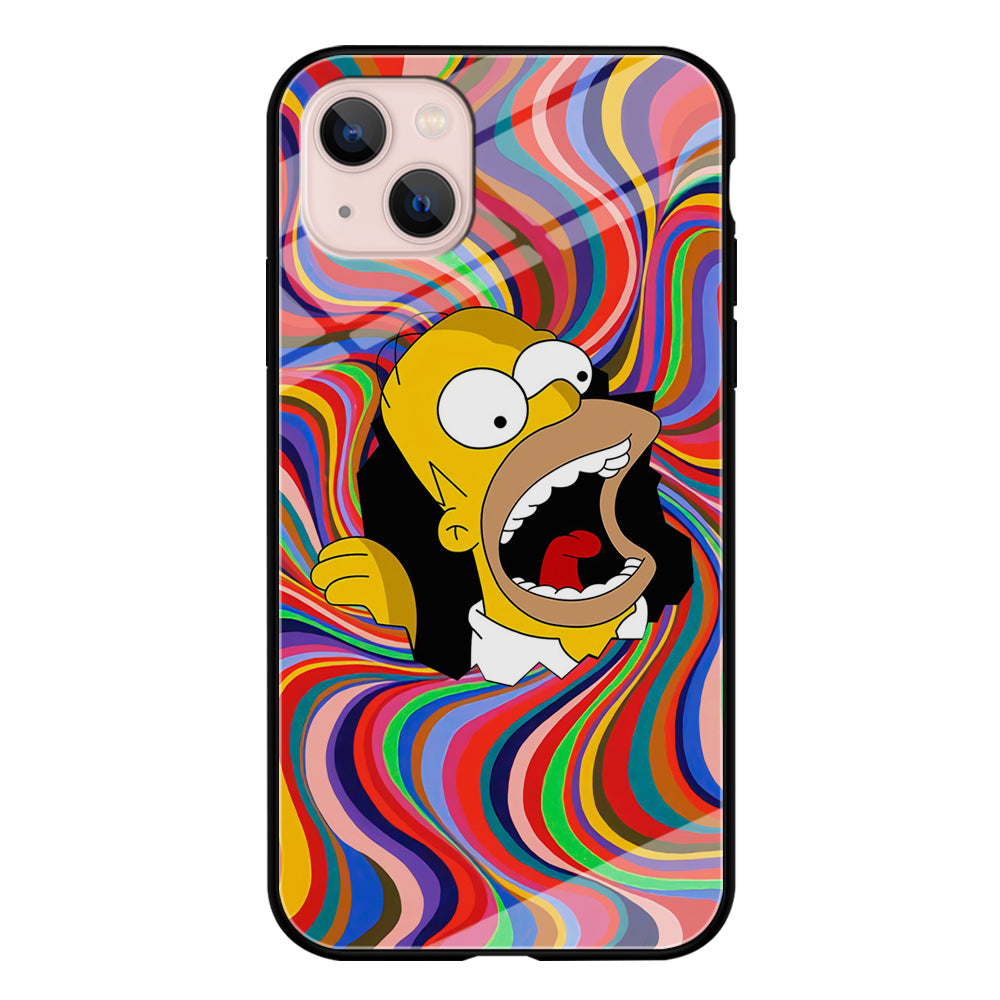 Homer Simpson Screaming Forward iPhone 13 Case