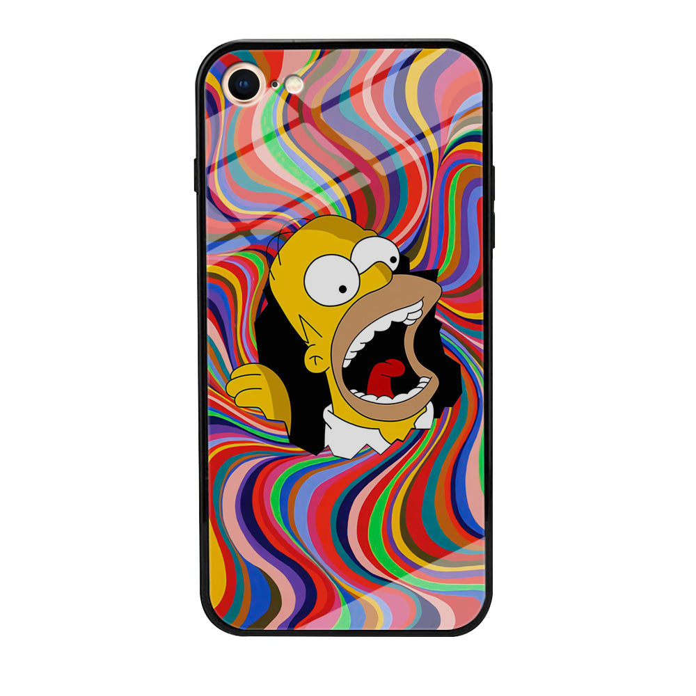 Homer Simpson Screaming Forward iPhone 8 Case