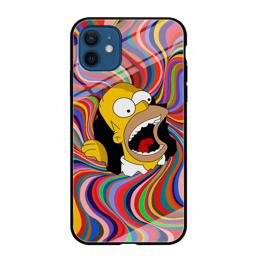 Homer Simpson Screaming Forward iPhone 12 Case