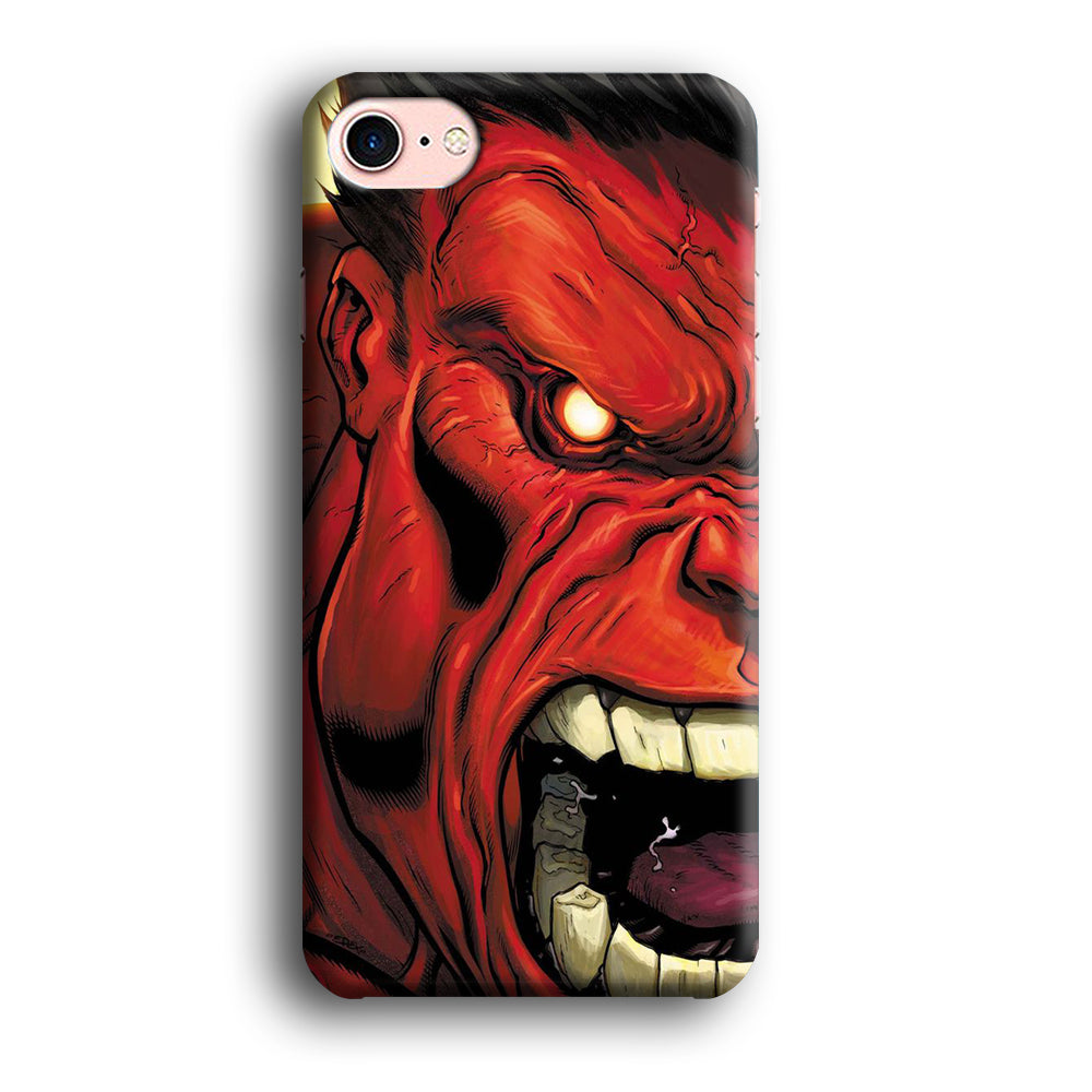 Hulk Red Half Face iPhone 8 Case