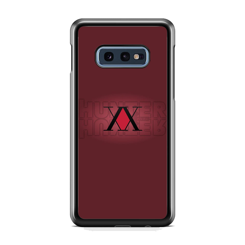 Hunter X Hunter Maroon Logo Samsung Galaxy S10E Case
