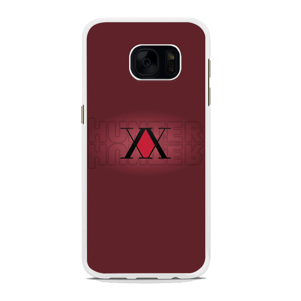 Hunter X Hunter Maroon Logo Samsung Galaxy S7 Edge Case